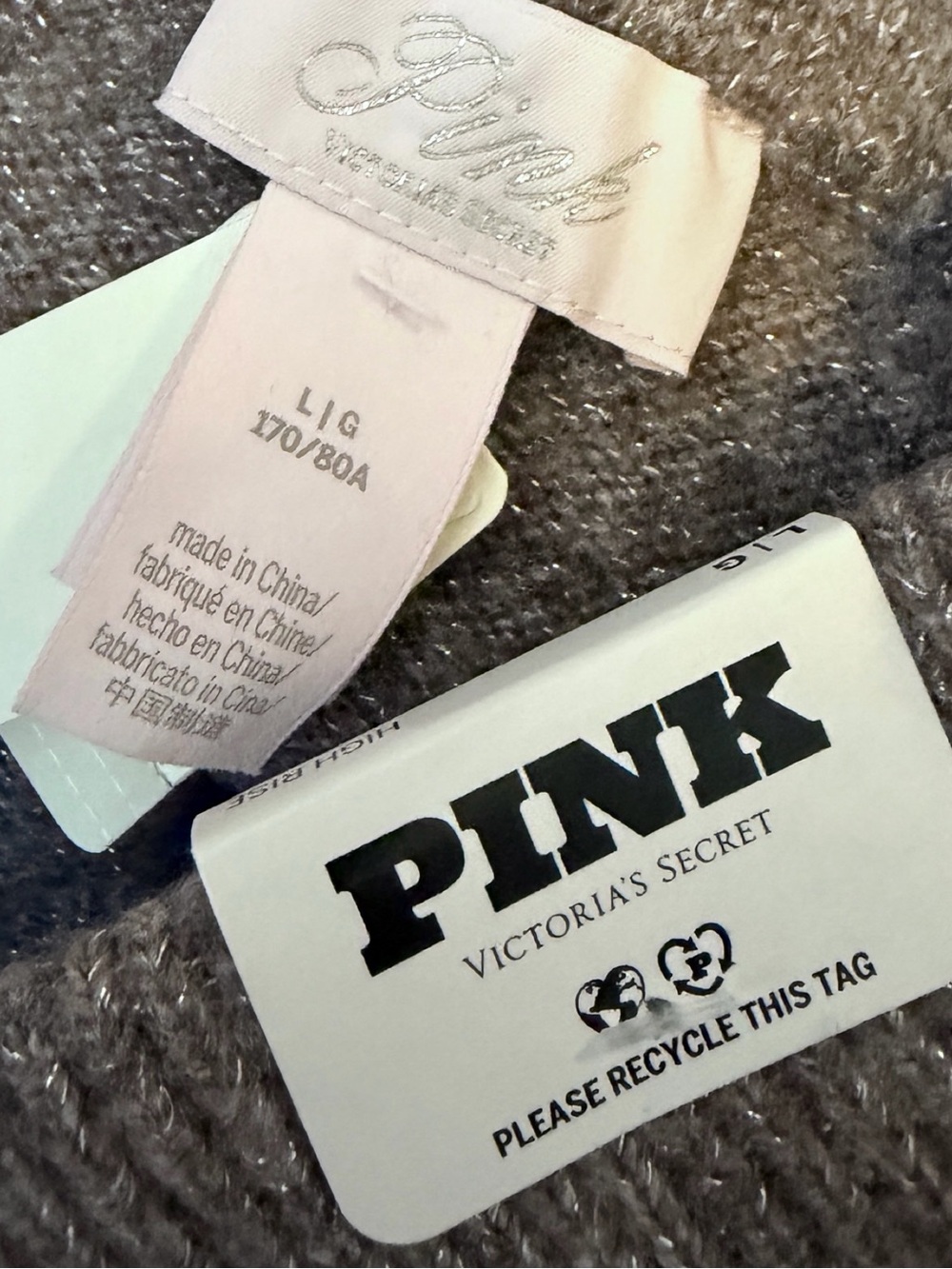 Victoria’s Secret PINK High Rise Foldover Sweater Skort - Size Large - Picture 7 of 8
